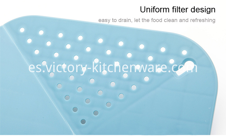 tabla de cortar plegable con colador folding cutting board with colander